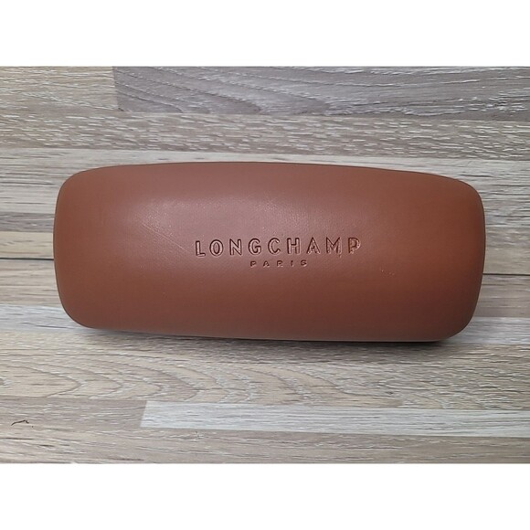 Longchamp Accessories - Longchamp Paris Brown Hard Shell Sunglasses Eye Glasses Case Faux Leather